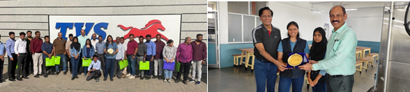 February 18, 2025: Industrial Visit to TVS Motor Company