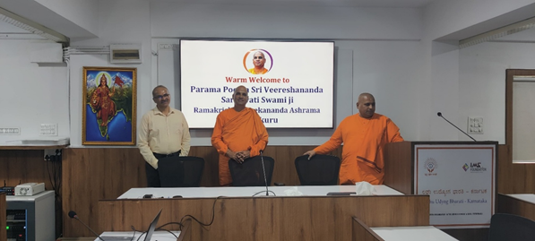 February 20, 2025: Visit of Shri Veereshananda Saraswati Swami ji